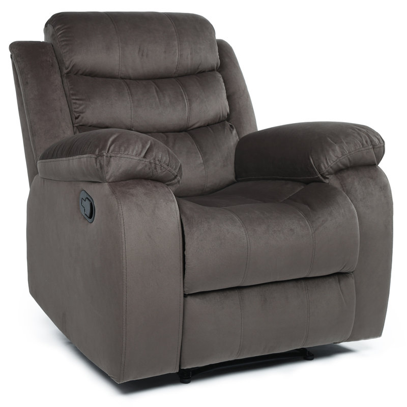 Red Barrel Studio® Manual Fabric Recliner Chair, Adjustable Soft Single